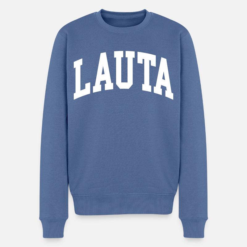 Lauta - Pull Premium bio Homme - bleu pigeon