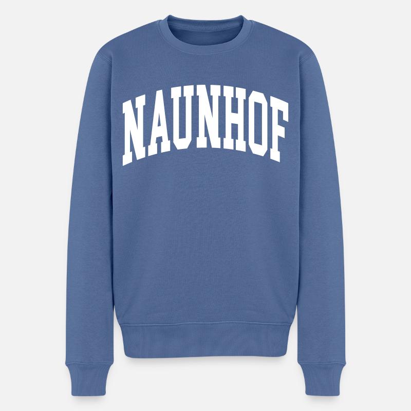 Naunhof - Pull Premium bio Homme - bleu pigeon
