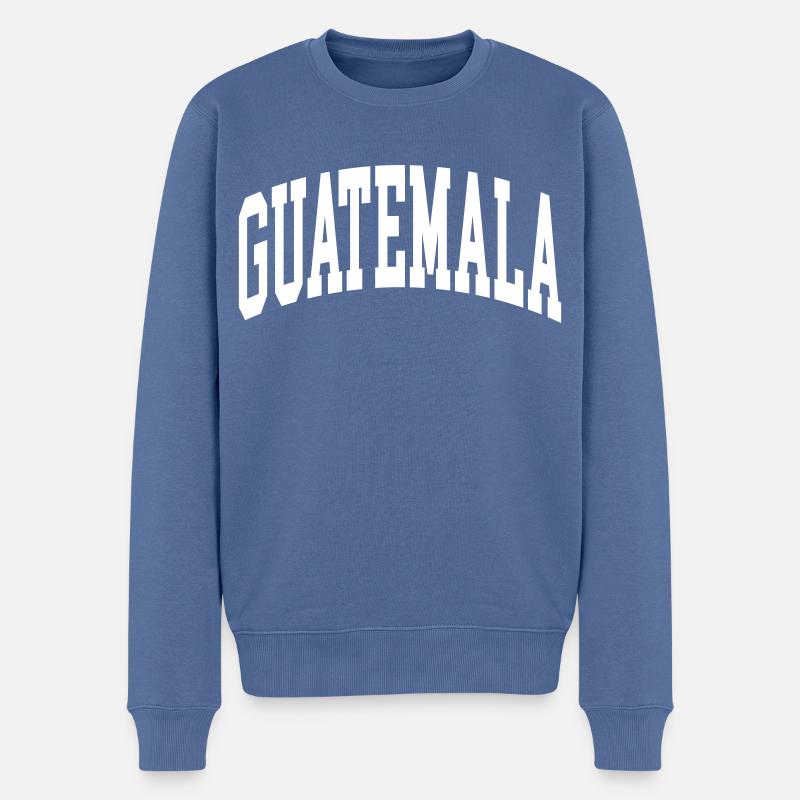 Guatemala - Pull Premium bio Homme - bleu pigeon