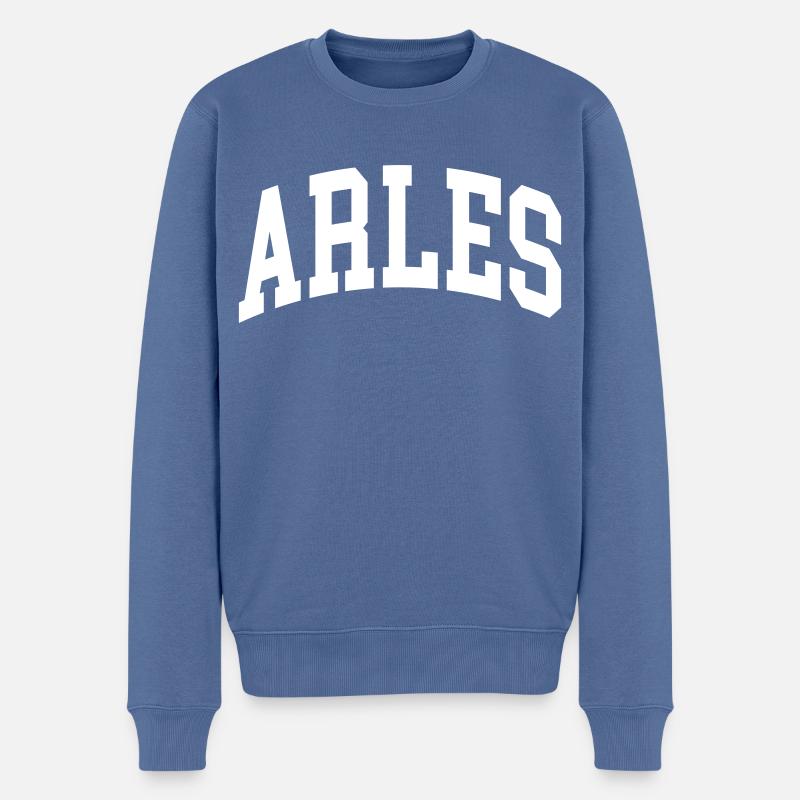 Arles - Pull Premium bio Homme - bleu pigeon