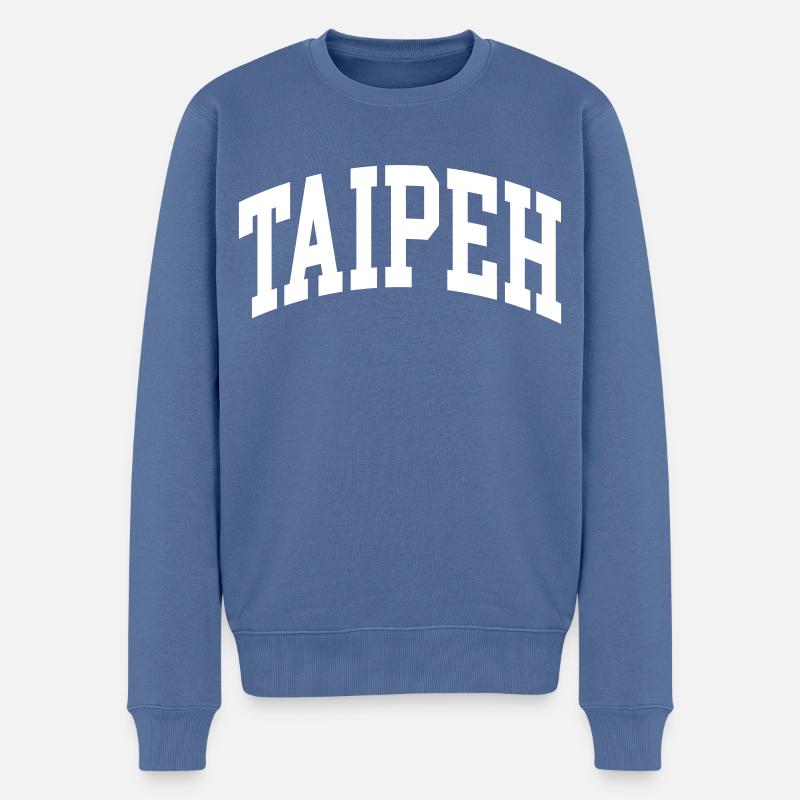 Taipei - Pull Premium bio Homme - bleu pigeon