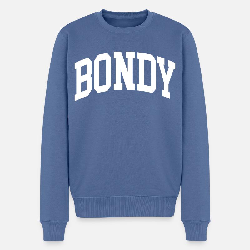 Bondy - Pull Premium bio Homme - bleu pigeon