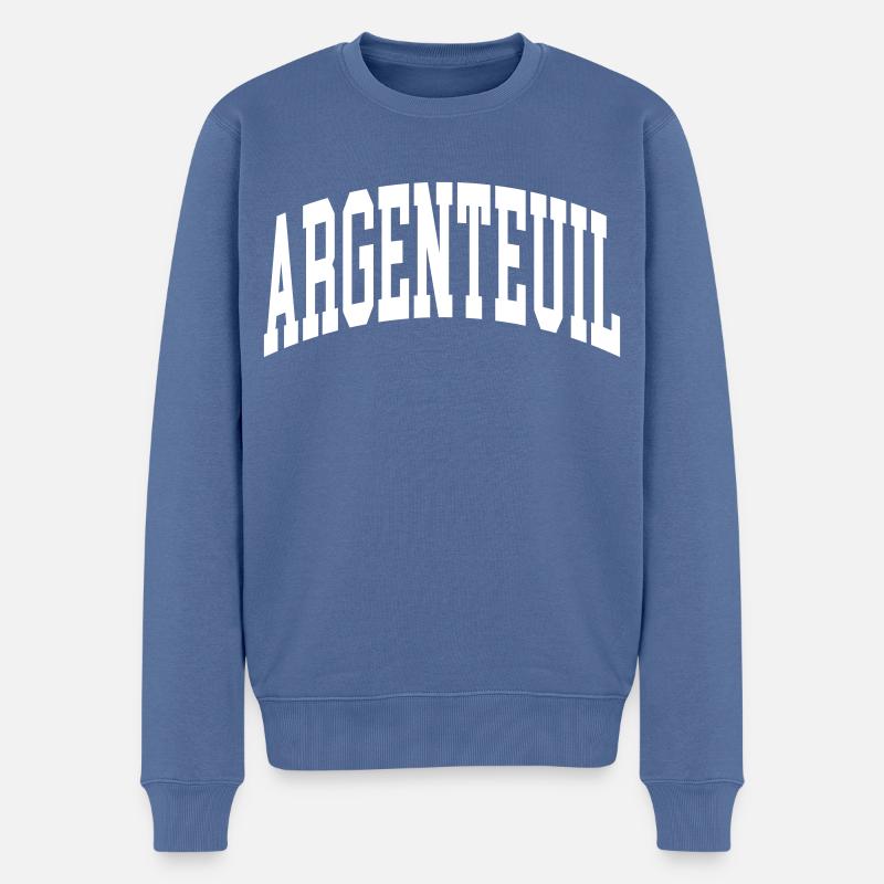 Argenteuil - Pull Premium bio Homme - bleu pigeon
