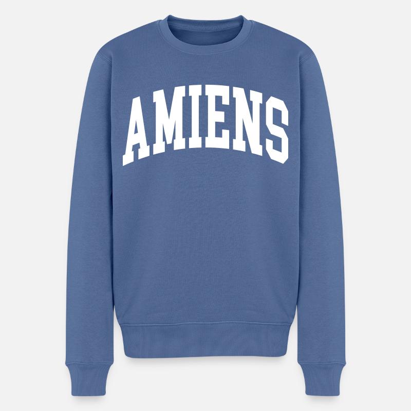Amiens - Pull Premium bio Homme - bleu pigeon