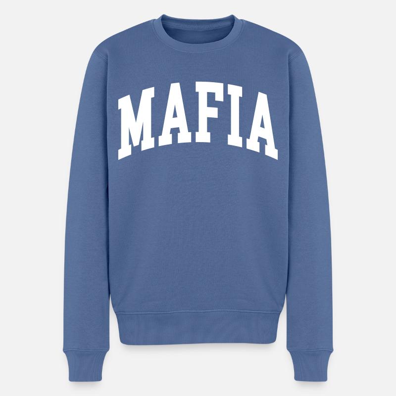 Mafia - Männer Premium Bio Pullover - Taubenblau