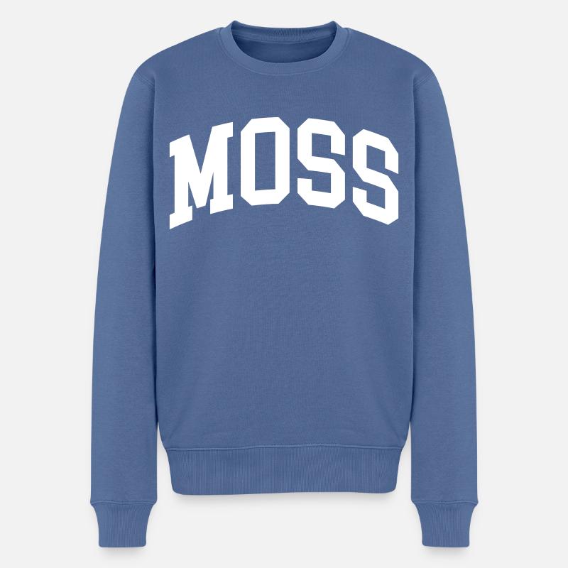 Mousse - Pull Premium bio Homme - bleu pigeon