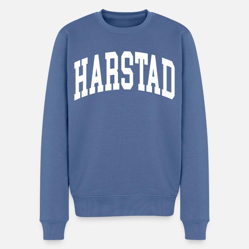 Harstad - Männer Premium Bio Pullover - Taubenblau