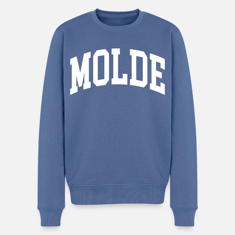 Molde - Männer Premium Bio Pullover - Taubenblau