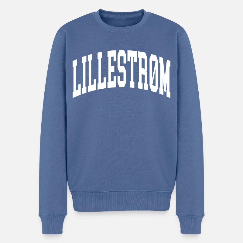 Lillestrøm - Pull Premium bio Homme - bleu pigeon
