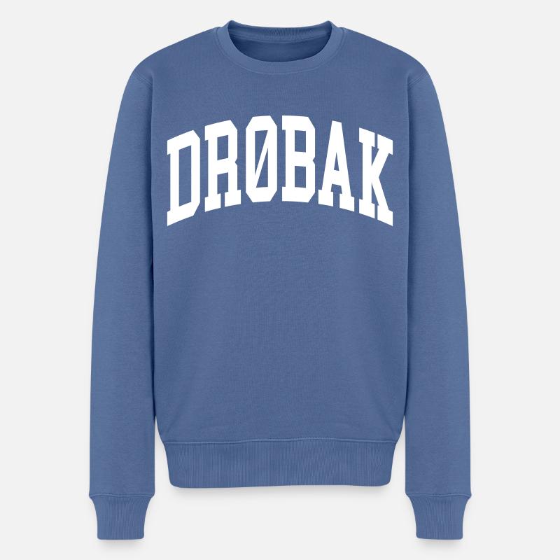 Drøbak - Pull Premium bio Homme - bleu pigeon