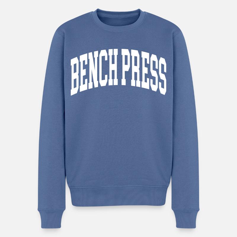 Développé couché - Pull Premium bio Homme - bleu pigeon