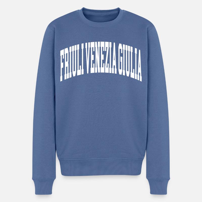 Friuli Venezia Giulia - Männer Premium Bio Pullover - Taubenblau