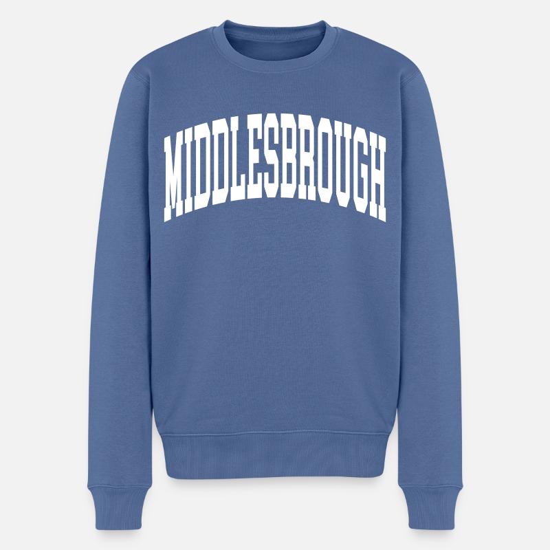 Middlesbrough - Pull Premium bio Homme - bleu pigeon
