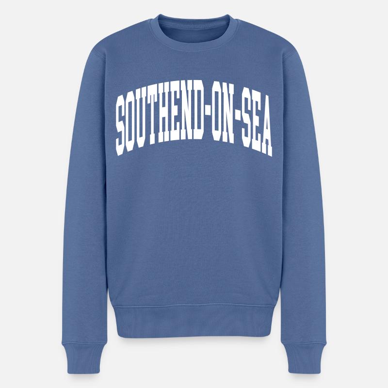 Southend-on-Sea - Pull Premium bio Homme - bleu pigeon