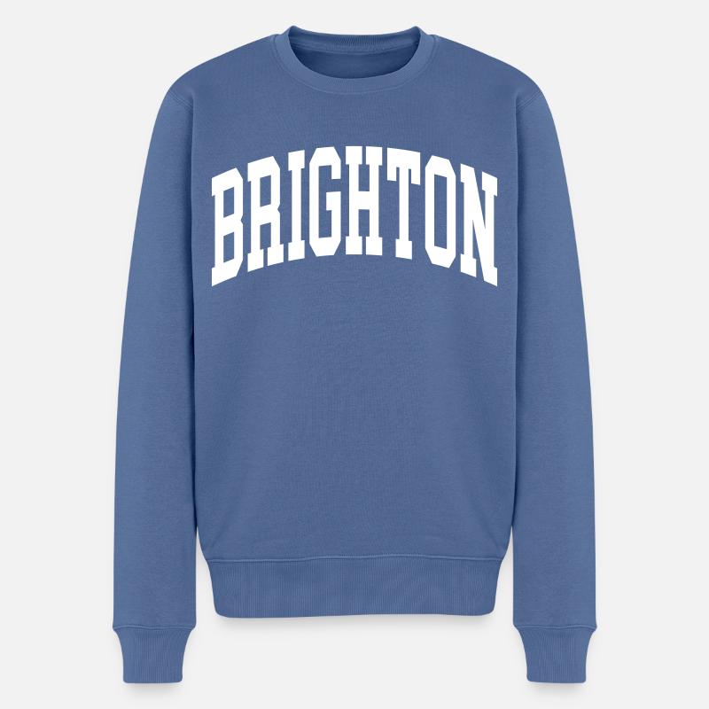 Brighton - Pull Premium bio Homme - bleu pigeon