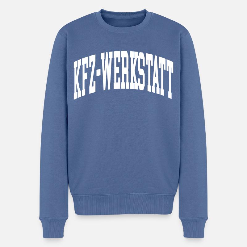 KfZ-Werkstatt - Männer Premium Bio Pullover - Taubenblau