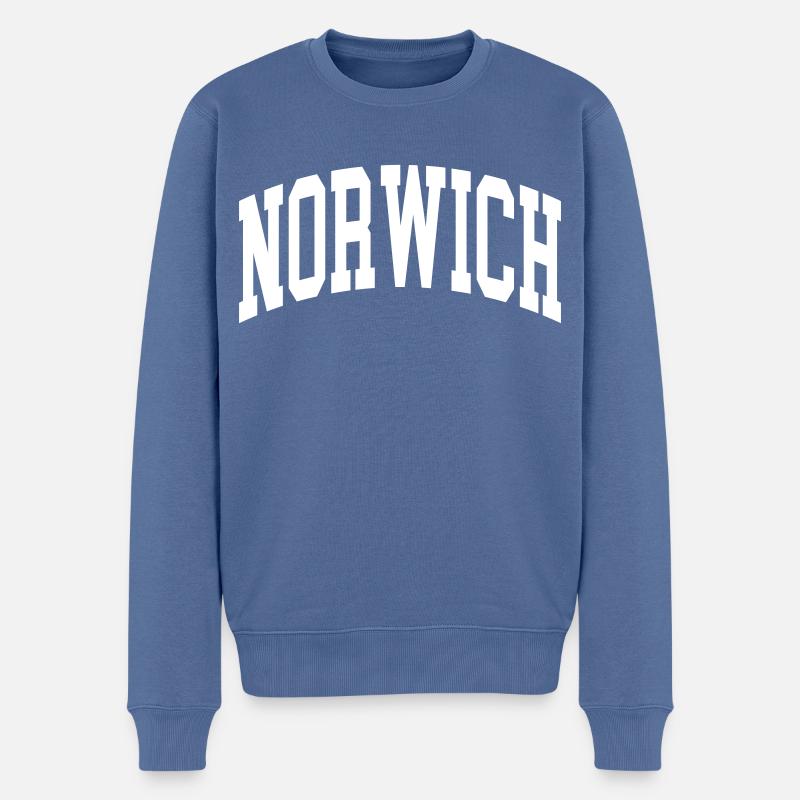 Norwich - Männer Premium Bio Pullover - Taubenblau
