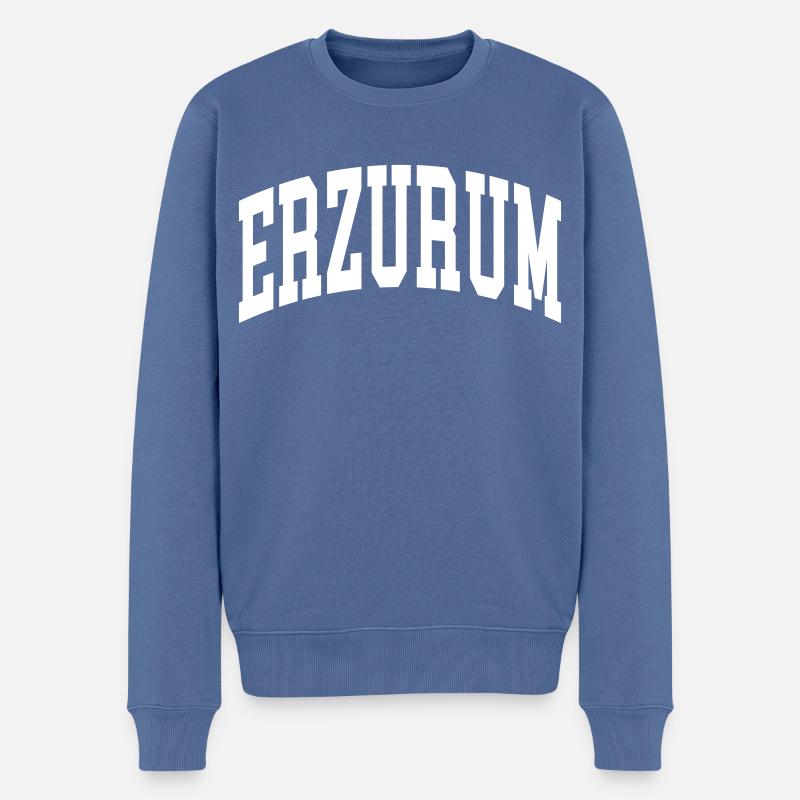 Erzurum - Pull Premium bio Homme - bleu pigeon