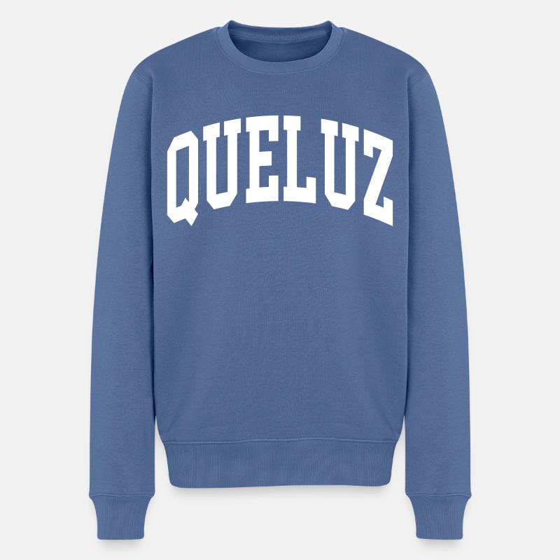 Queluz - Pull Premium bio Homme - bleu pigeon