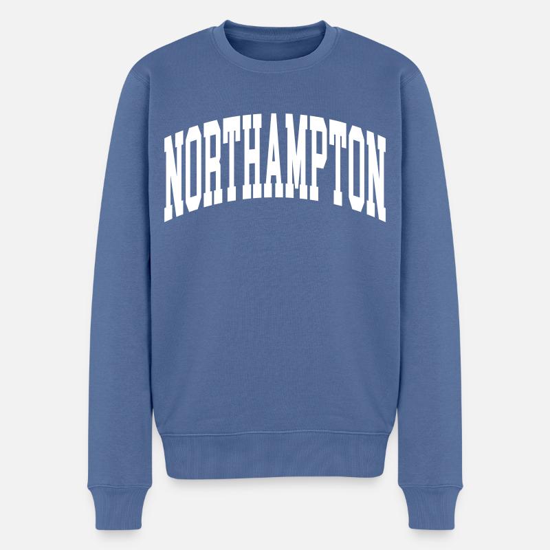 Northampton - Männer Premium Bio Pullover - Taubenblau