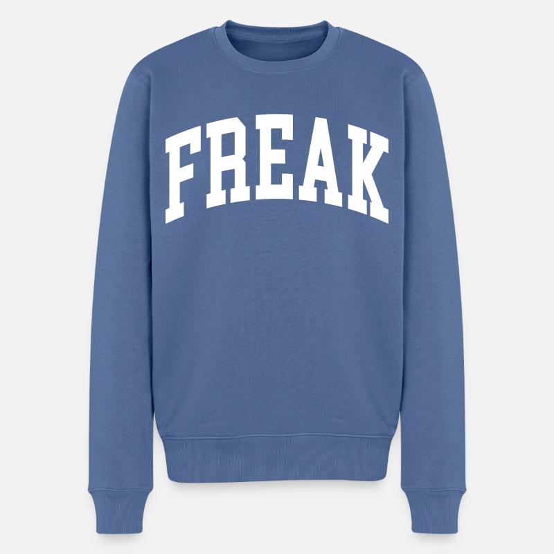 Freak - Männer Premium Bio Pullover - Taubenblau