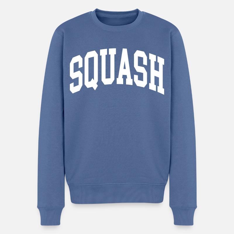 Squash - Männer Premium Bio Pullover - Taubenblau