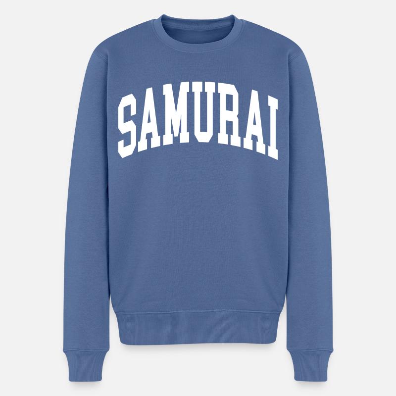 Samouraï - Pull Premium bio Homme - bleu pigeon