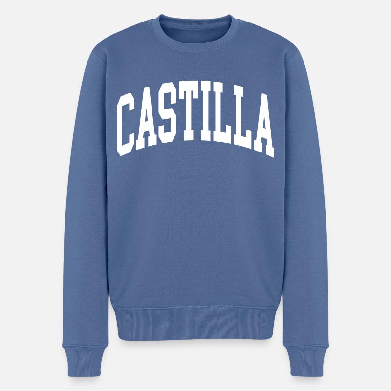 Castilla - Pull Premium bio Homme - bleu pigeon