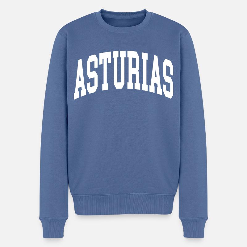Asturies - Pull Premium bio Homme - bleu pigeon