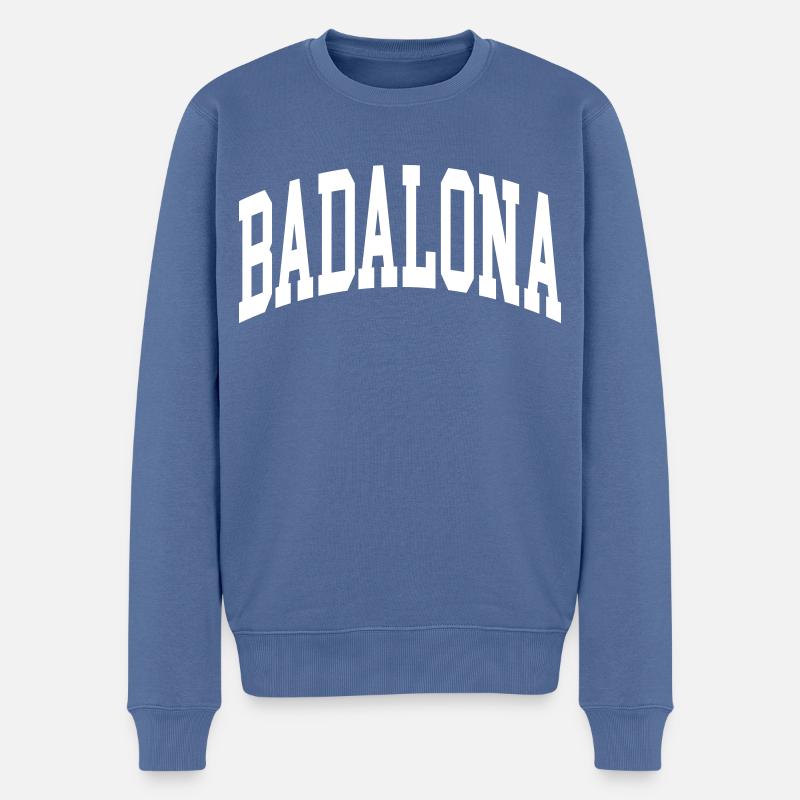 Badalona - Pull Premium bio Homme - bleu pigeon