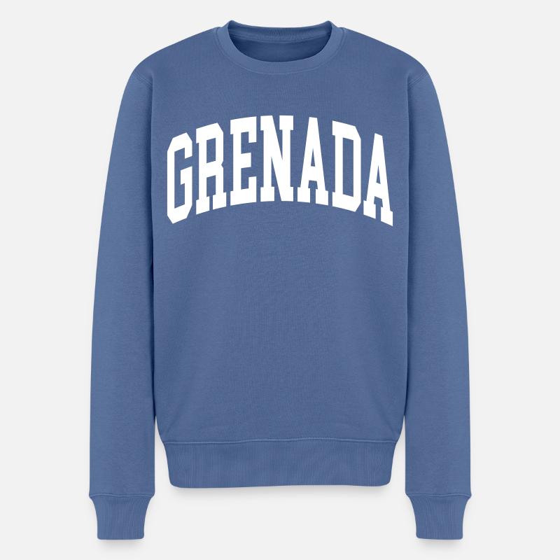 Grenade - Pull Premium bio Homme - bleu pigeon