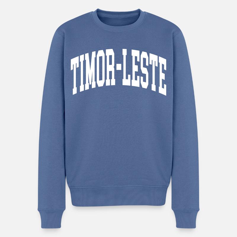 Osttimor - Männer Premium Bio Pullover - Taubenblau