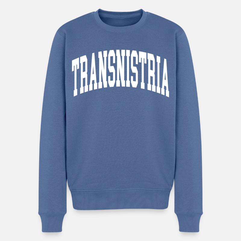 Transnistrie - Pull Premium bio Homme - bleu pigeon