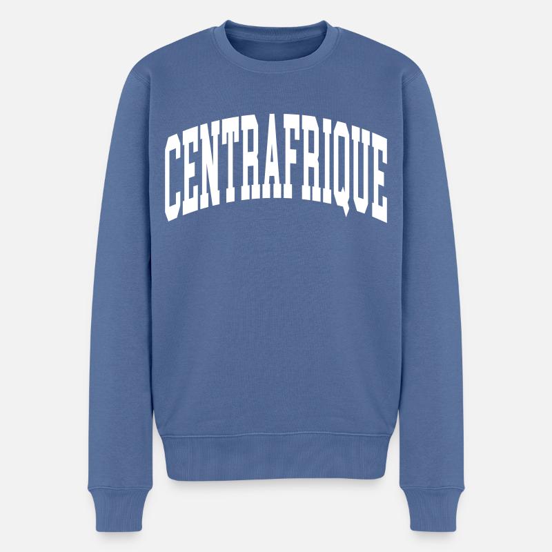 Zentralafrika - Männer Premium Bio Pullover - Taubenblau