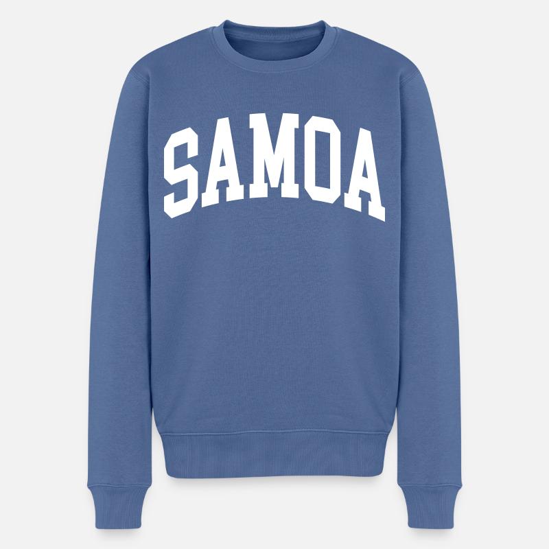 Samoa - Pull Premium bio Homme - bleu pigeon