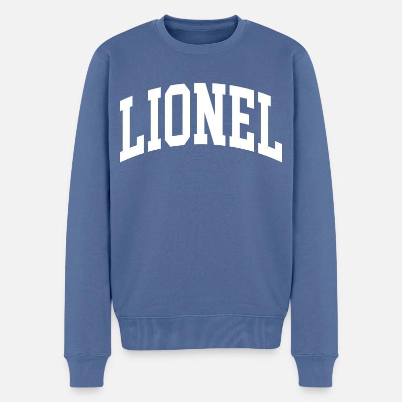 Lionel - Pull Premium bio Homme - bleu pigeon