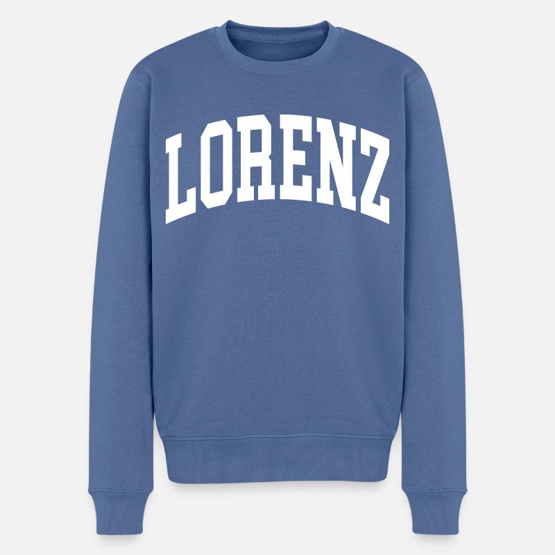 Lorenz - Pull Premium bio Homme - bleu pigeon