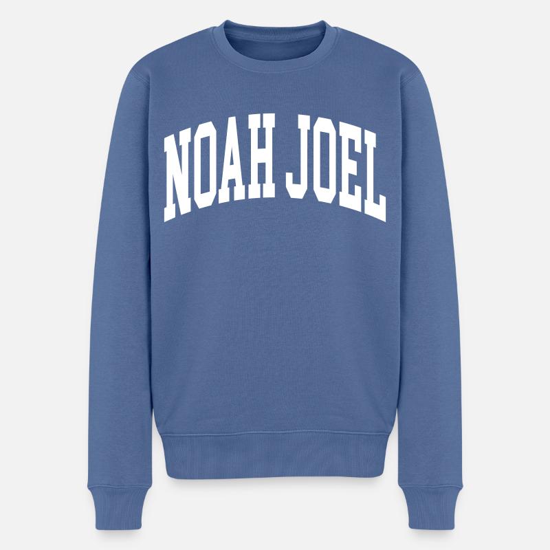 Noah Joël - Pull Premium bio Homme - bleu pigeon