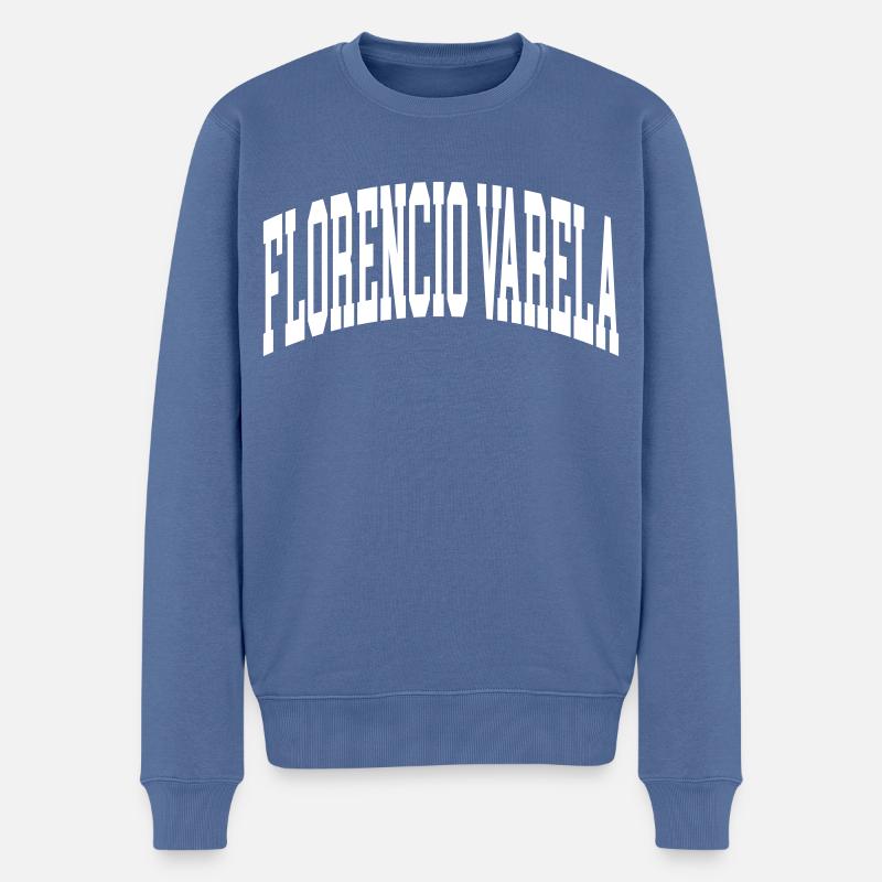 Florencio Varela - Pull Premium bio Homme - bleu pigeon