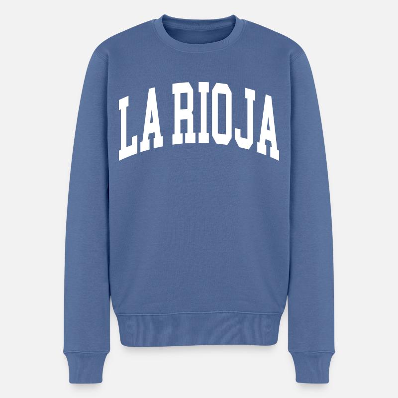 La Rioja - Männer Premium Bio Pullover - Taubenblau
