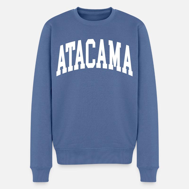 Atacama - Männer Premium Bio Pullover - Taubenblau