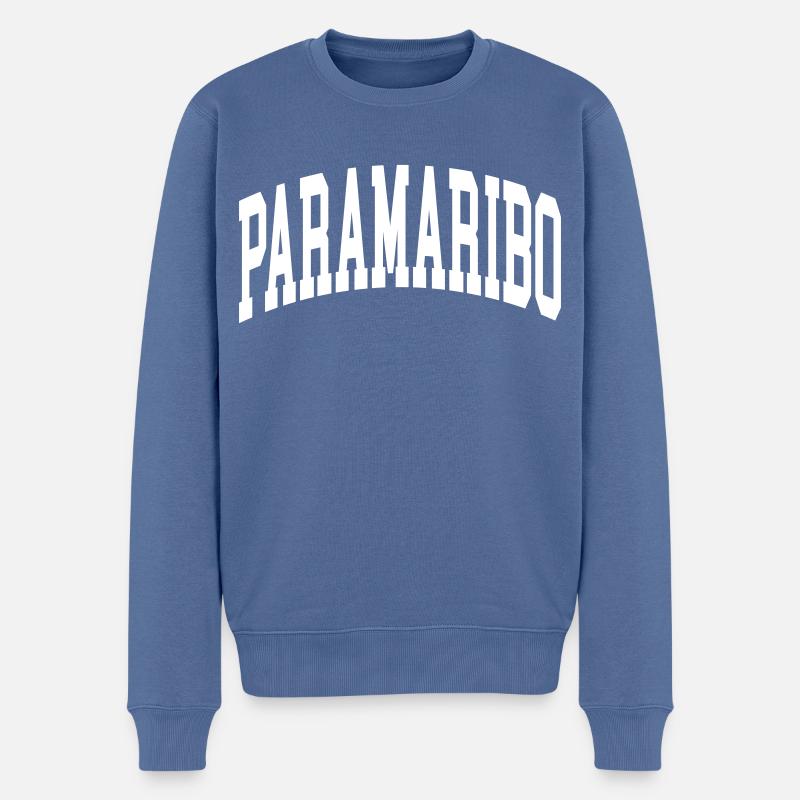Paramaribo - Pull Premium bio Homme - bleu pigeon
