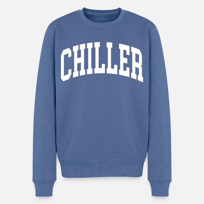 Refroidisseur - Pull Premium bio Homme - bleu pigeon