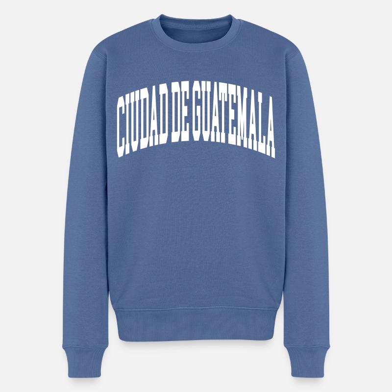 Ciudad de Guatemala - Pull Premium bio Homme - bleu pigeon
