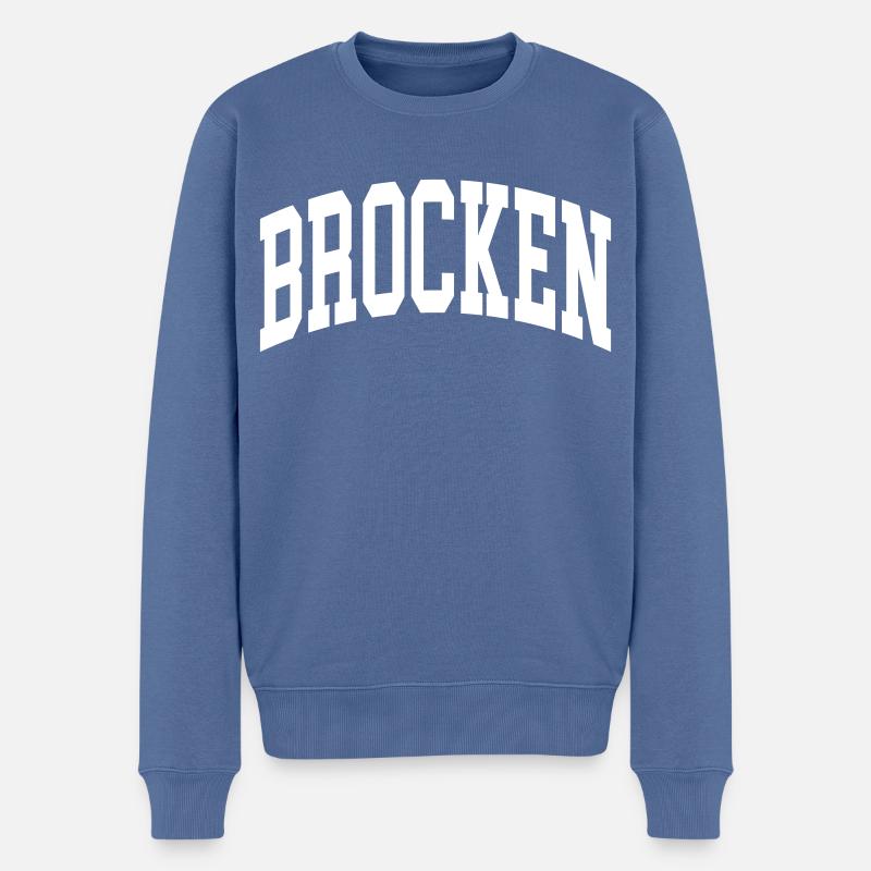 Morceau - Pull Premium bio Homme - bleu pigeon