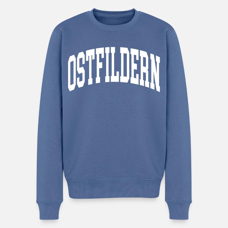 Ostfildern - Pull Premium bio Homme - bleu pigeon