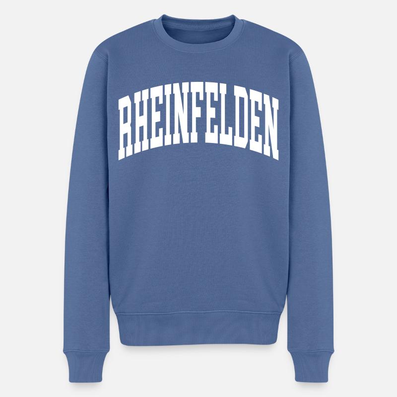 Rheinfelden - Pull Premium bio Homme - bleu pigeon