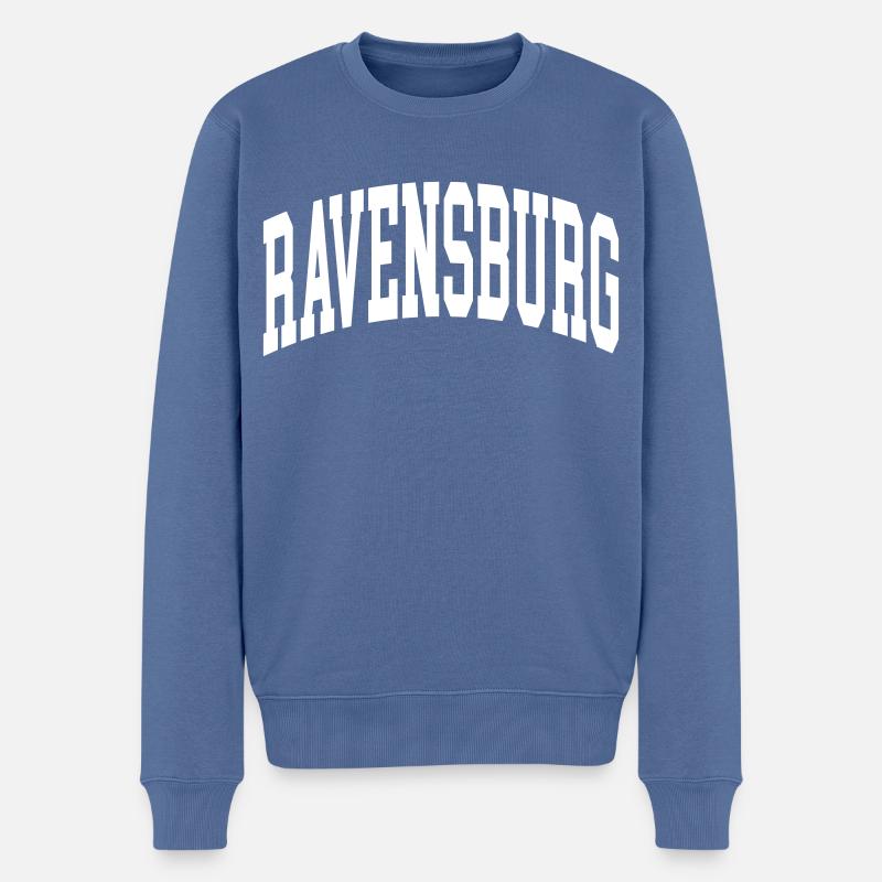 Ravensbourg - Pull Premium bio Homme - bleu pigeon
