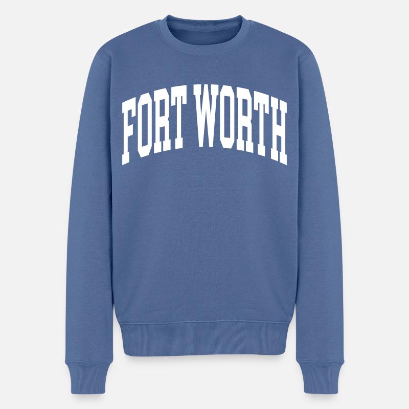 Fort Worth - Pull Premium bio Homme - bleu pigeon