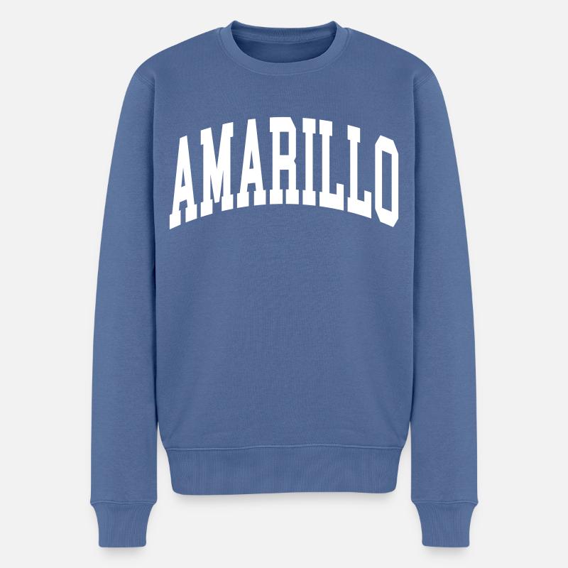 Amarillo - Männer Premium Bio Pullover - Taubenblau